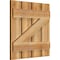 Ekena Millwork Spaced Board-n-Batten Shutters w/Z-Bar, Rough Sawn Western Red Cedar, 23W x 23H, PR RBS06Z23X023RWR - alternate 3
